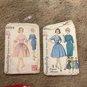 Vintage 1900’s women dress sewing patterns lot